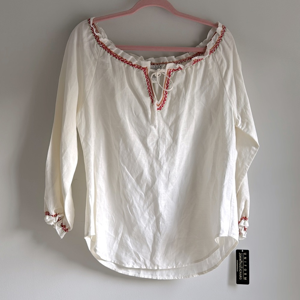 Uniform John Paul Richard Linen Top